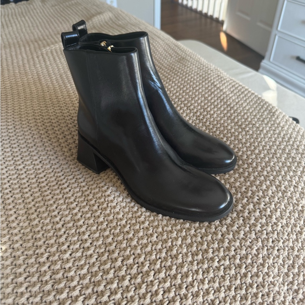 Tory Burch Glossy Black Ankle Booties - Picture 6 of 6